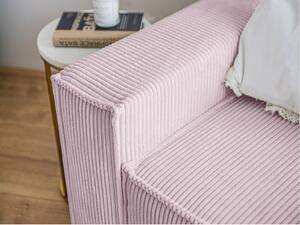 SMART világos rózsaszín kordbársony szék