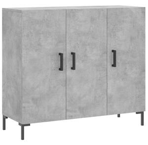 Modern Tálalószekrény - Betonszürke - 90x34x80 cm