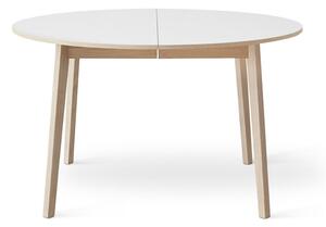 Single bővíthető étkezőasztal fehér asztallappal, Ø130 - Hammel