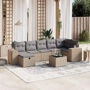 VidaXL Polyrattan Kerti Ülőgarnitúra - 8 részes
