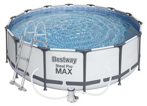 Bestway Steel Pro Max 3,66 x 1 m + Patrongyertyás szűrő + létra 56418