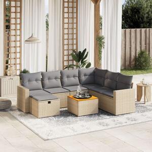 VidaXL Polyrattan Kerti Ülőgarnitúra - 8 részes