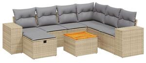 VidaXL Polyrattan Kerti Ülőgarnitúra - 8 részes