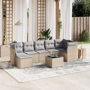 VidaXL Polyrattan Kerti Ülőgarnitúra - 8 részes