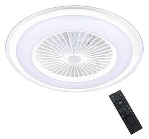 Milagro LED Dimmelhető mennyezeti lámpa venilátorral ZONDA LED/48W/230V fehér + távirányító MI1977