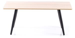Íróasztal tölgyfa dekoros asztallappal 55x110 cm Pyxe – Homede