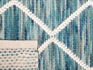Kék gyapjúszőnyeg 140 x 200 cm BELENLI