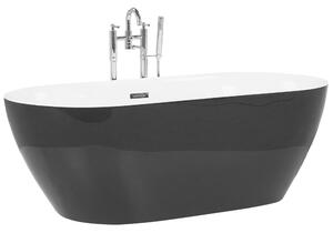Fekete szabadon álló fürdőkád 170 x 80 cm CARRERA