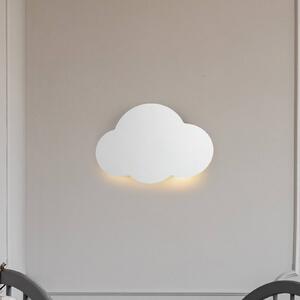 Cloud fali lámpa, fehér, acél, indirekt fény, 38 x 27 cm