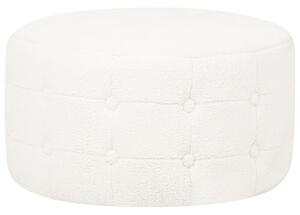 Fehér buklépuff 55 x 30 cm TAMPA