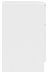 VidaXL 2 db fehér forgácslap éjjeliszekrény 38 x 35 x 56 cm