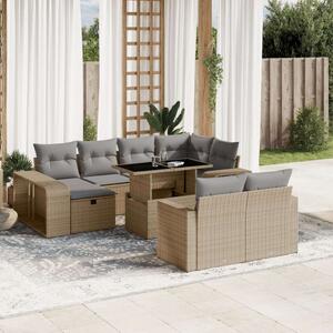 VidaXL Polyrattan Kerti Ülőgarnitúra - 11 részes - Bézs