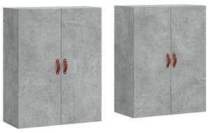 2 db betonszürke faliszekrény 69,5 x 34 x 90 cm