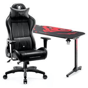 Játék SZETT: Diablo X-One 2.0 Fekete gamer szék Normal Size + X-Mate 1400 asztal