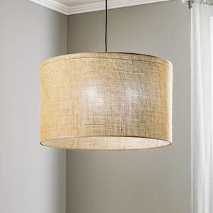 TK Lighting Juta lógó világítás, 1 izzó Ø 50 cm, dimmelhető, Barna / rozsda, Nappali / Étkező, Textil / szövet / selyem