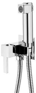 Aqualine Aqualine, Rejtett bidé csaptelep Stop spray-vel, tömlő 1,2 m, négyzet, króm, SK301