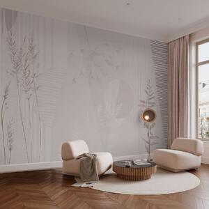 Fotótapéta Minimalista kompozíció fűvel és formákkal, Fotótapéta egyedi, w05318 : Uwalls.hu