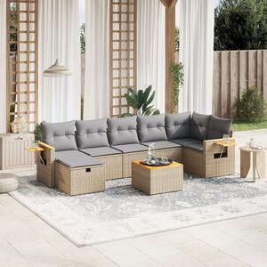 VidaXL Polyrattan Kerti Ülőgarnitúra - 8 részes