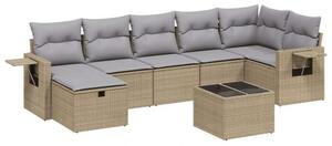 VidaXL Polyrattan Kerti Ülőgarnitúra - 8 részes