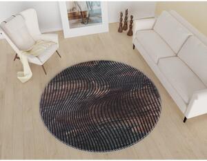 Fekete mosható kerek szőnyeg ø 80 cm – Vitaus