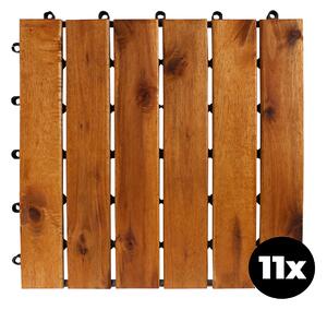 Linder Exclusiv Akácia terasz burkolólap 30x30 cm 11 db