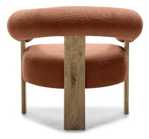 Barna design fotel KOKEI, tölgy Now or never 54