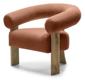 Barna design fotel KOKEI, tölgy Now or never 54