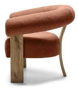 Barna design fotel KOKEI, tölgy Now or never 54