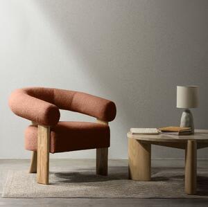 Barna design fotel KOKEI, tölgy Now or never 54
