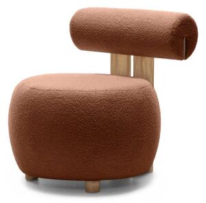 Barna design fotel HANNA, tölgy Now or never 54