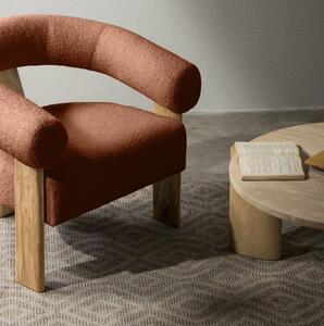 Barna design fotel KOKEI, tölgy Now or never 54