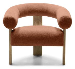 Barna design fotel KOKEI, tölgy Now or never 54