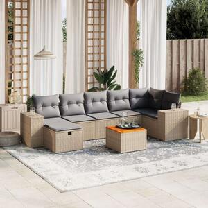 VidaXL Polyrattan Kerti Ülőgarnitúra - 8 részes