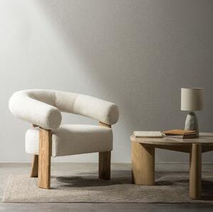 Krém design fotel KOKEI, tölgy Now or never 03