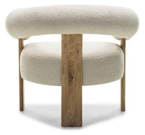 Krém design fotel KOKEI, tölgy Now or never 03
