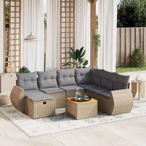 VidaXL Polyrattan Kerti Ülőgarnitúra - 8 részes