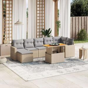 VidaXL Polyrattan Kerti Ülőgarnitúra - 8 részes