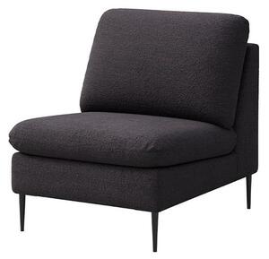 Fekete buklé fotel Moilo – MESONICA