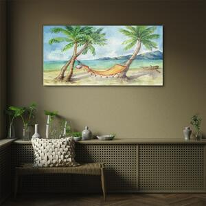 Üvegkép Beach Palm Sea Hammock