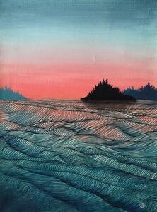 Illusztráció Pink sea, Ania Witwitzka