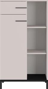 Krémszínű könyvespolc 64x120x34 cm Rovigo – Germania