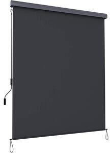 Függőleges napellenző, vízálló árnyékoló, szürke, 2,5 x 1,6 m (Ma x SZ)