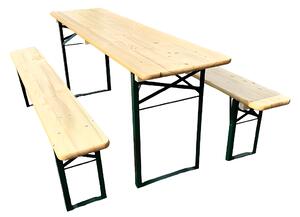 BAVORD Sörpad garnitúra PREMIUM 220x50cm – tömörfenyő - asztal + pad