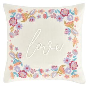 Lenkeverék díszpárna 45x45 cm Love – Catherine Lansfield