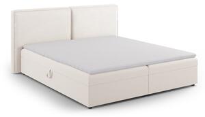 Krémszínű ágyneműtartós boxspring ágy 160x200 cm Arendal – Cosmopolitan Design