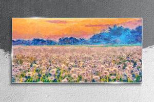 Üvegkép Dandelion Meadow Sunset