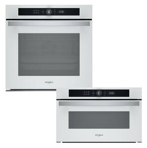 Whirlpool WOI4S8CM1SWA Beépíthető sütő, fehér + Whirlpool WMD44MW Beépíthető mikrohullámú sütő