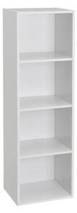 Fehér könyvespolc 30x106x24 cm Cube – Casa Selección
