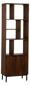 Barna mangófa könyvespolc 60x190x30 cm Sagara – Ixia
