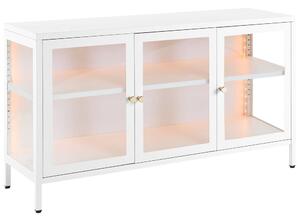 Vitrin LED NEWPORT Fém 115 cm Fehér